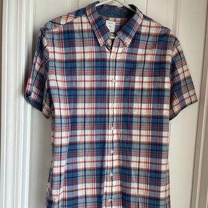 GAP Short Sleeved Button Up XL Plaid